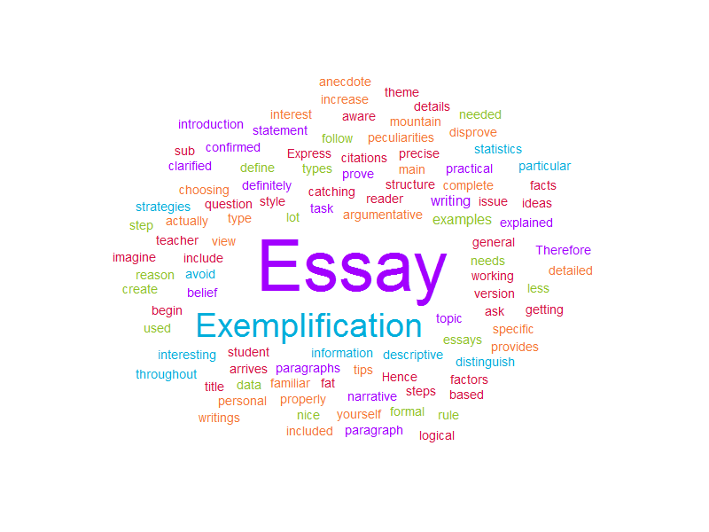 Help with exemplification essay